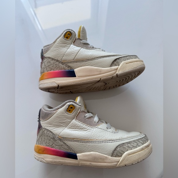 J. BALVIN X JORDAN 3 RETRO TD 'MEDELLÍN SUNSET Sz 9C - Picture 5 of 8